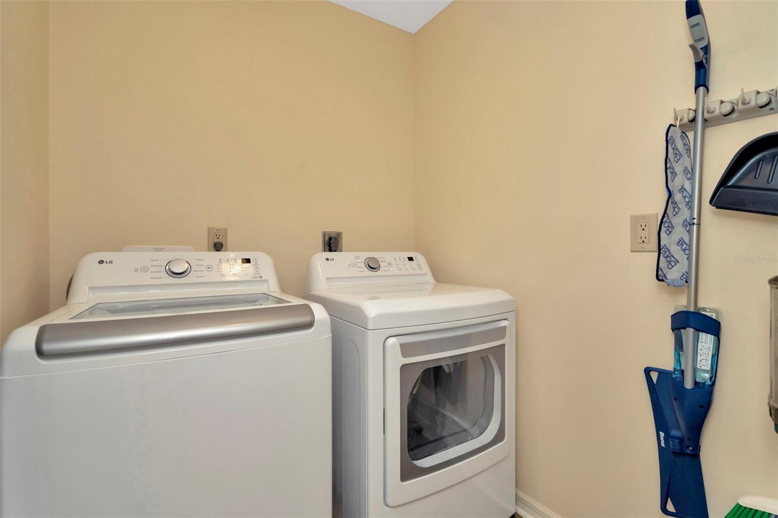 Interior Laundry with new washer and dryer