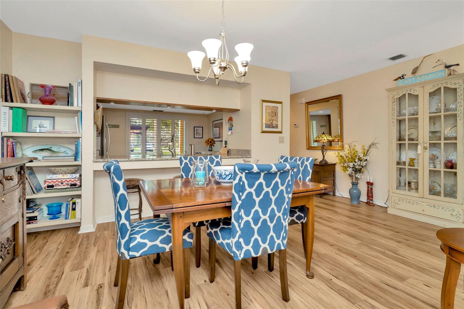 Large formal dining room.