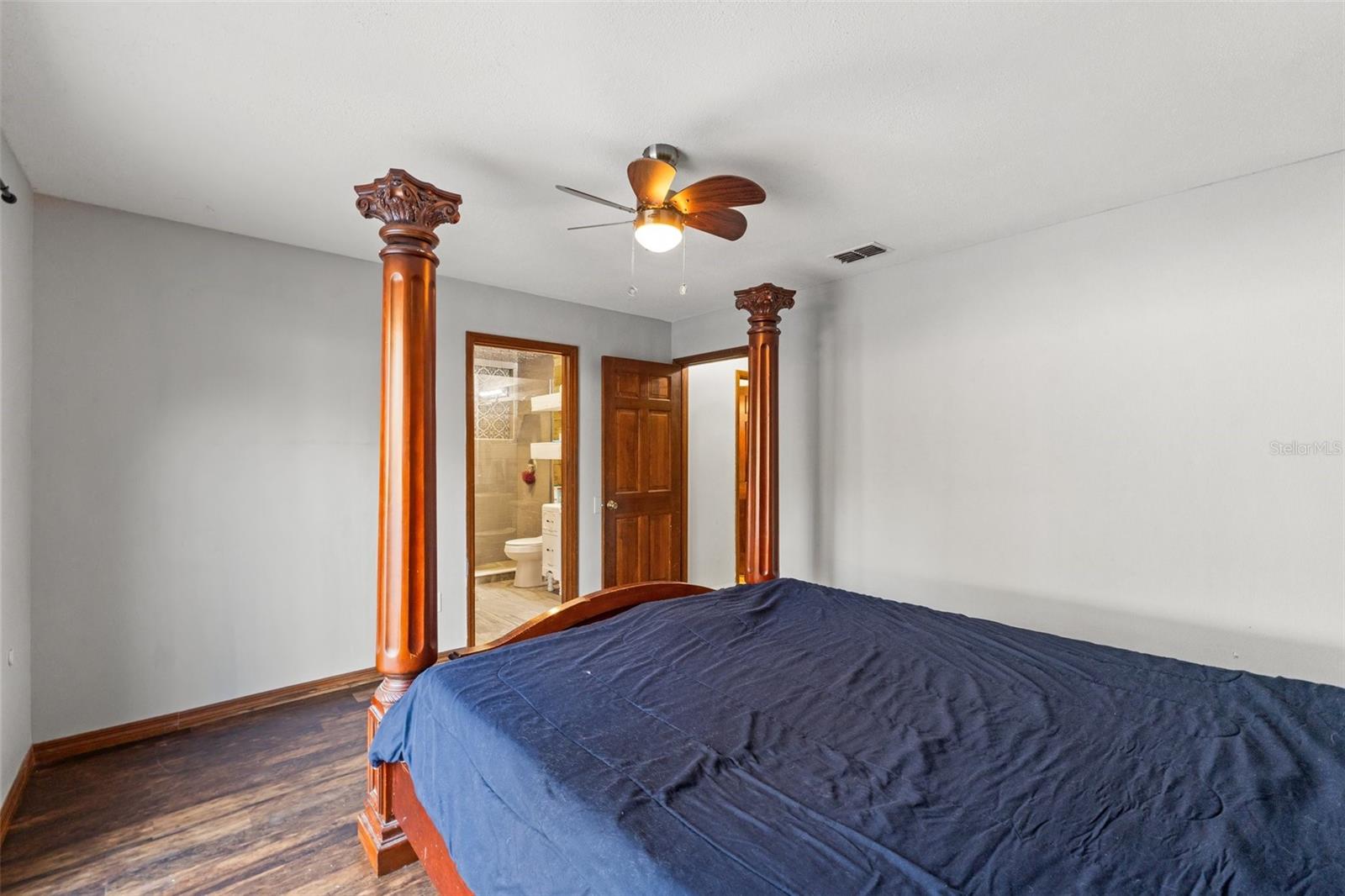 Primary bedroom off of the pool.