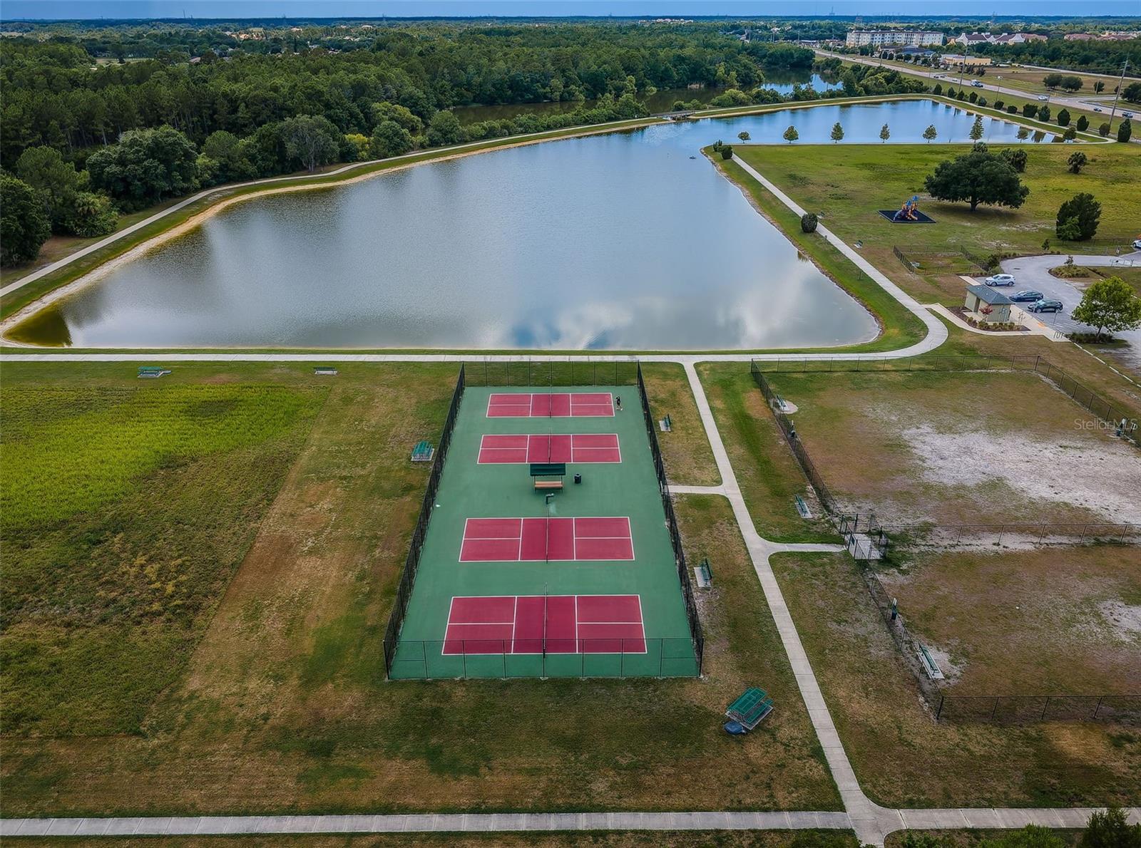 Aerial of Trinity Communities park