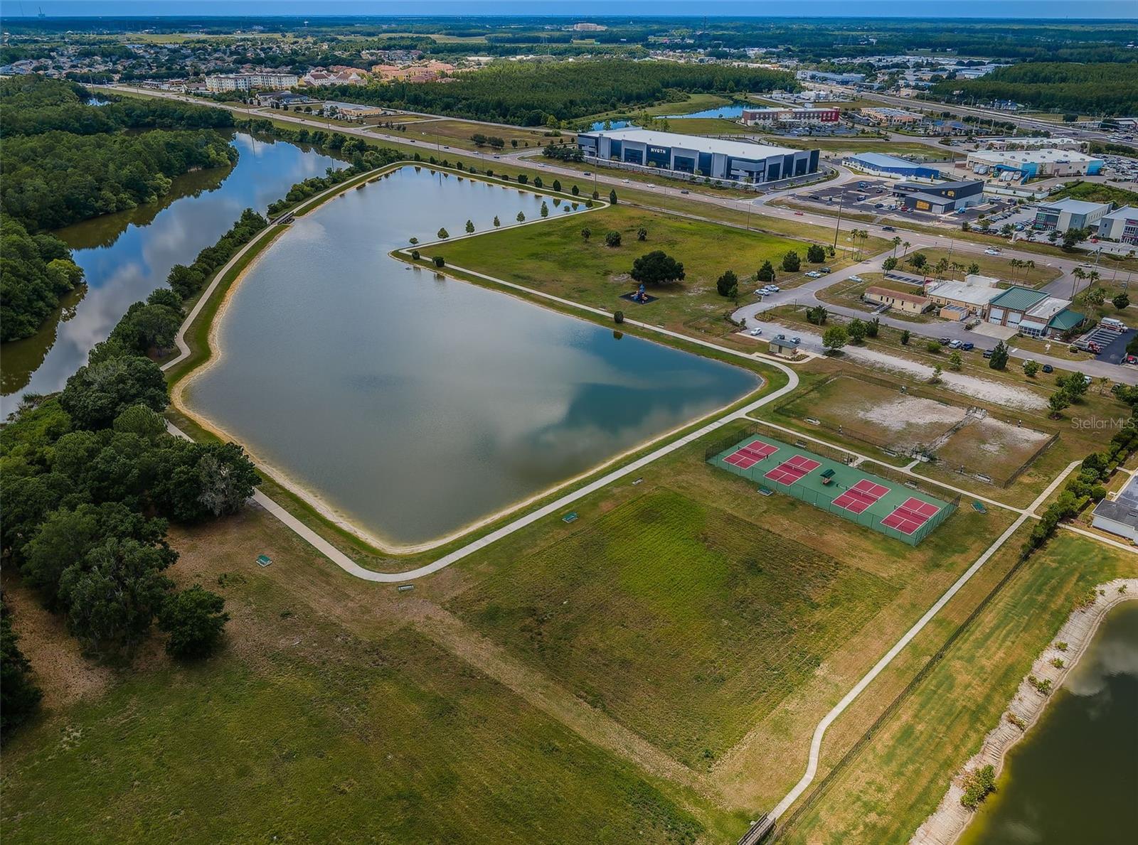 Aerial of Walking Trail