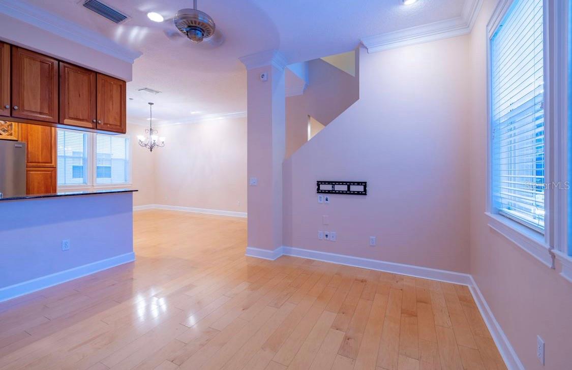 Living Room Looking into Kitchen/Dinning