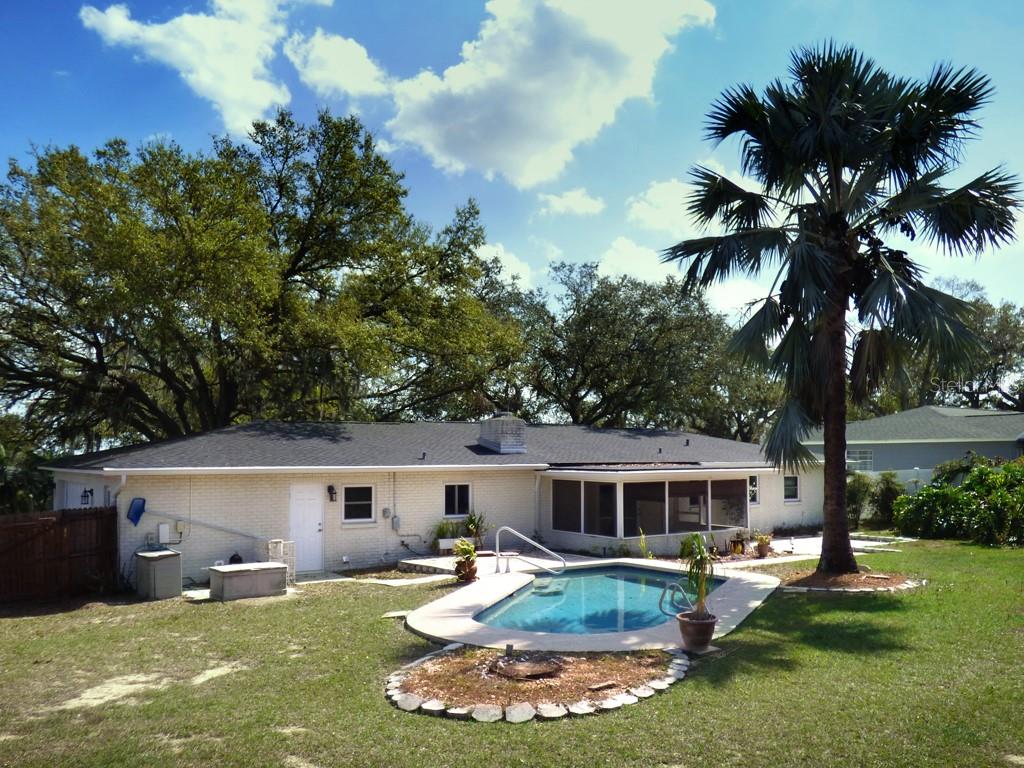 Back yard with Pool