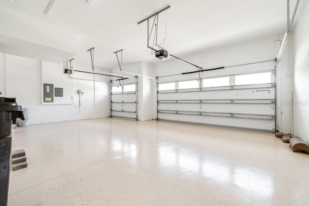 3 Car Garage w/epoxy floor