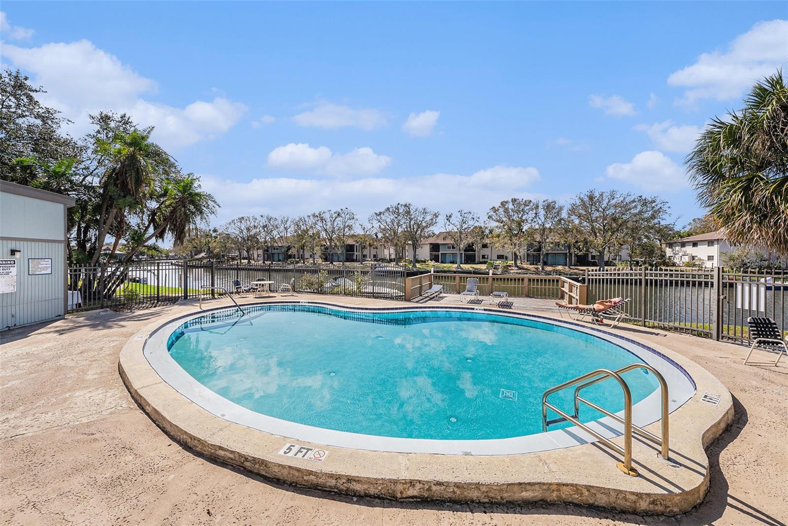 Waterfront community pool.