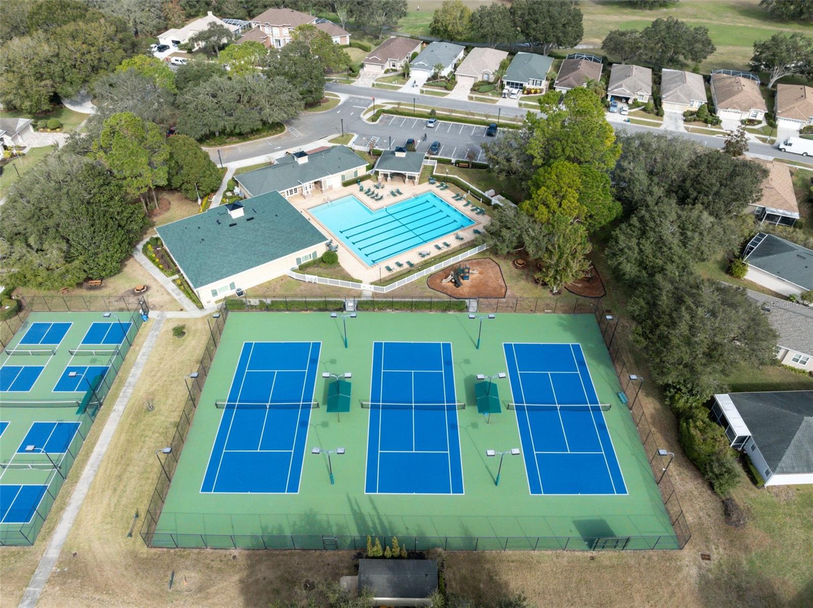 Aerial Community Center Amenities