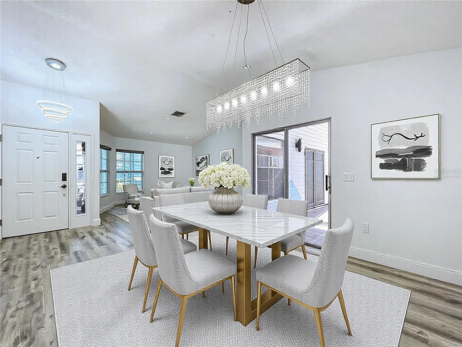 Formal Dining Room-Virtually Staged.