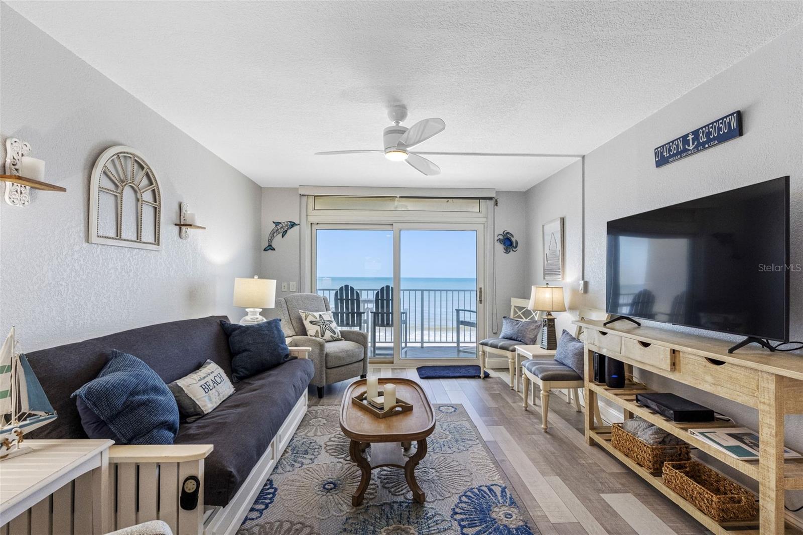 Living Room with sliding doors to balcony