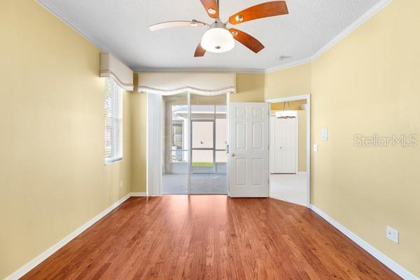 Master Bedroom/ view to enclosed Porch