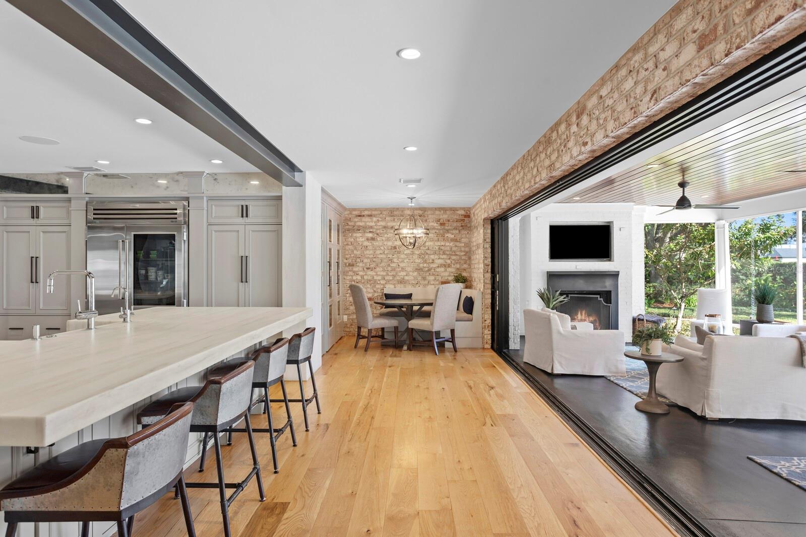 Enjoy the screened in lanai off the back of the kitchen.