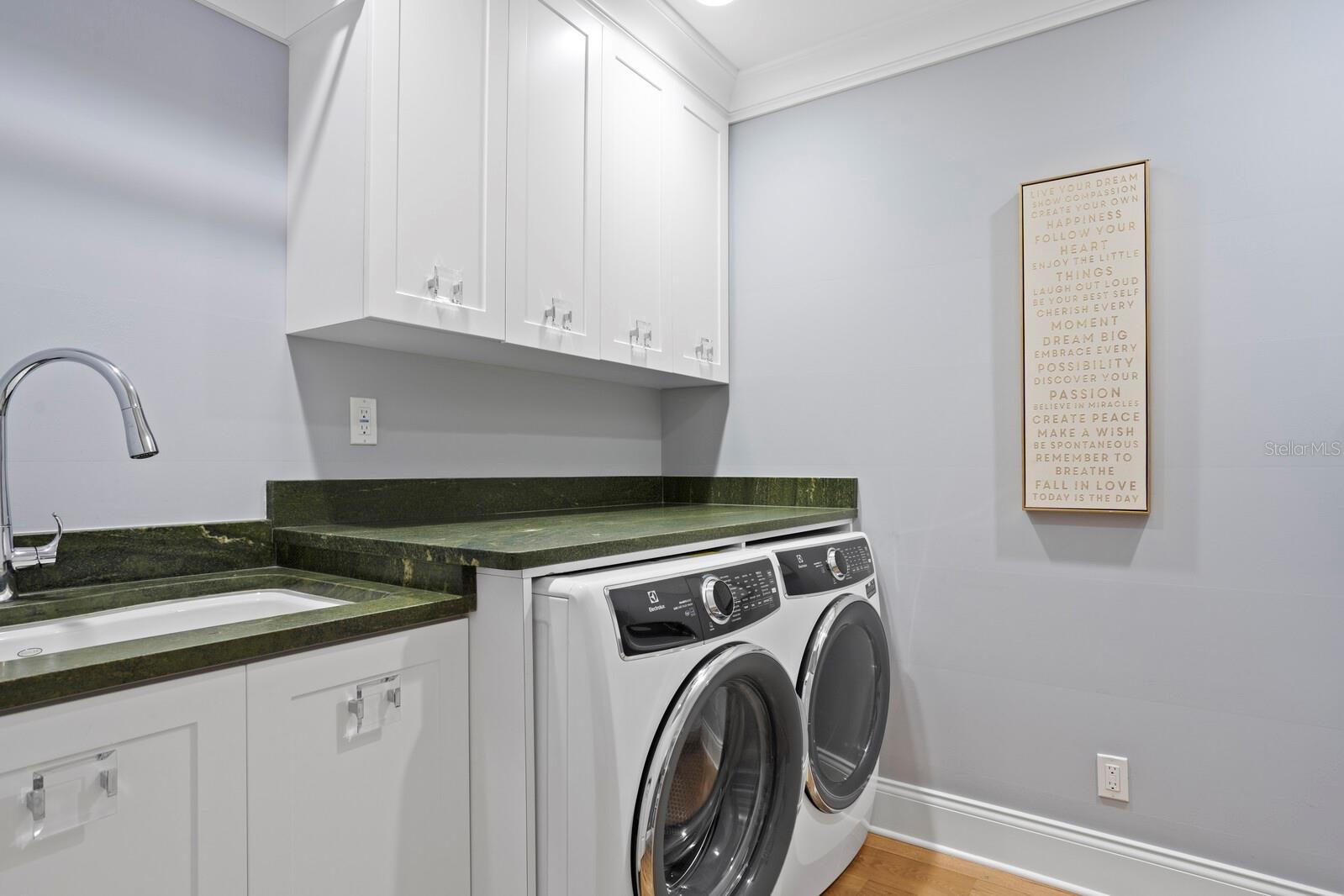 Second floor laundry room.