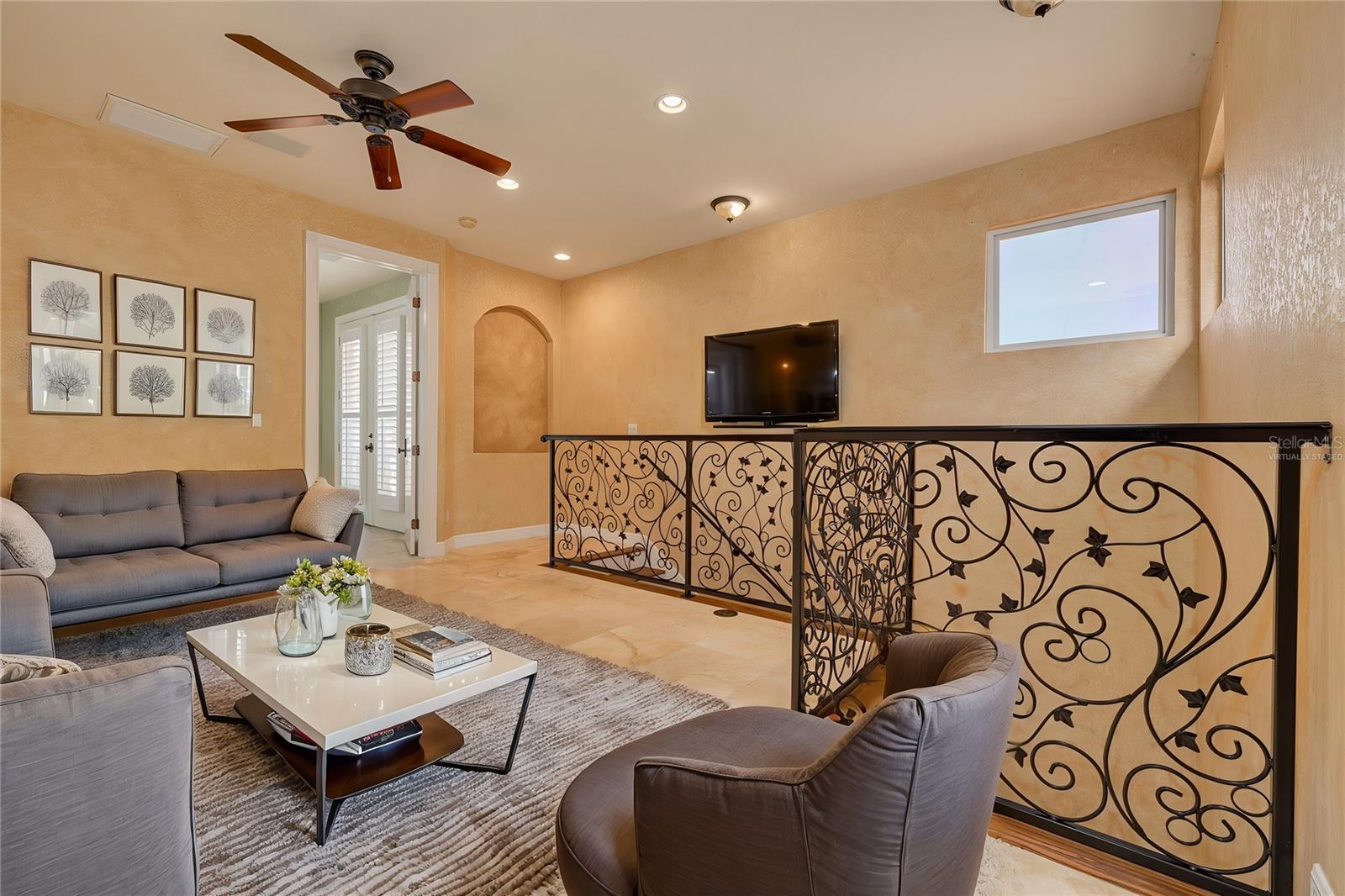 Virtually Staged - Upstairs Family Room