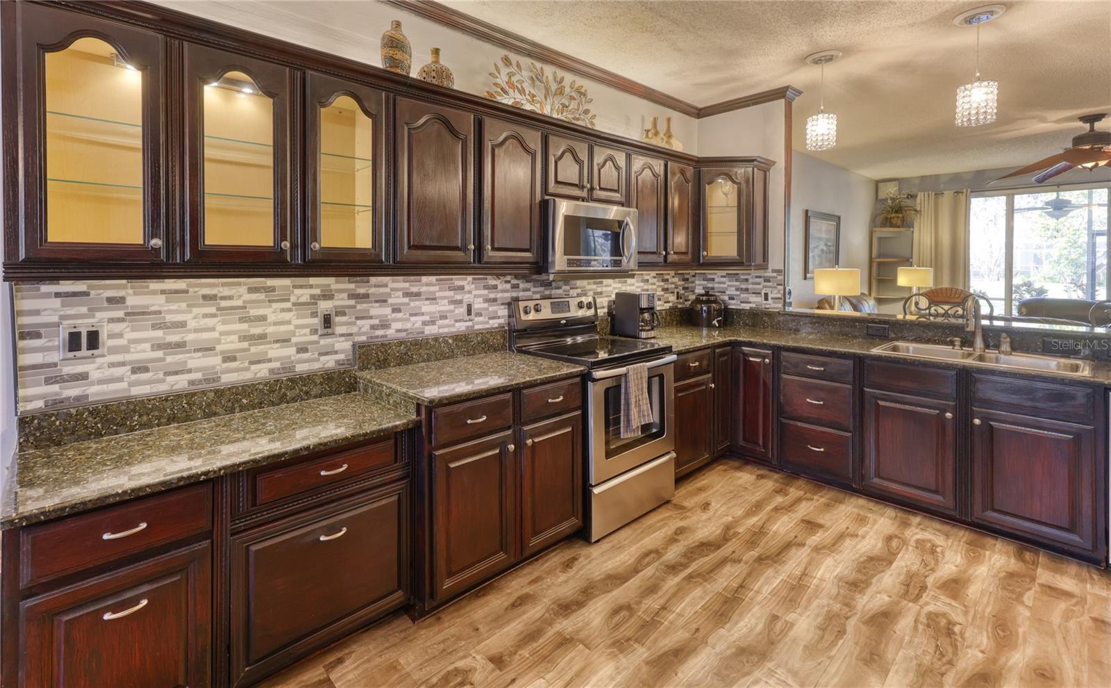 Kitchen - Lighted Pantry & Cabinets