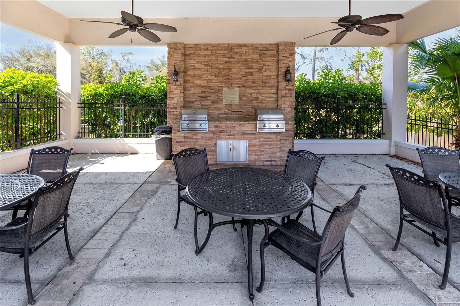 Grill and Seating area at Clubhouse