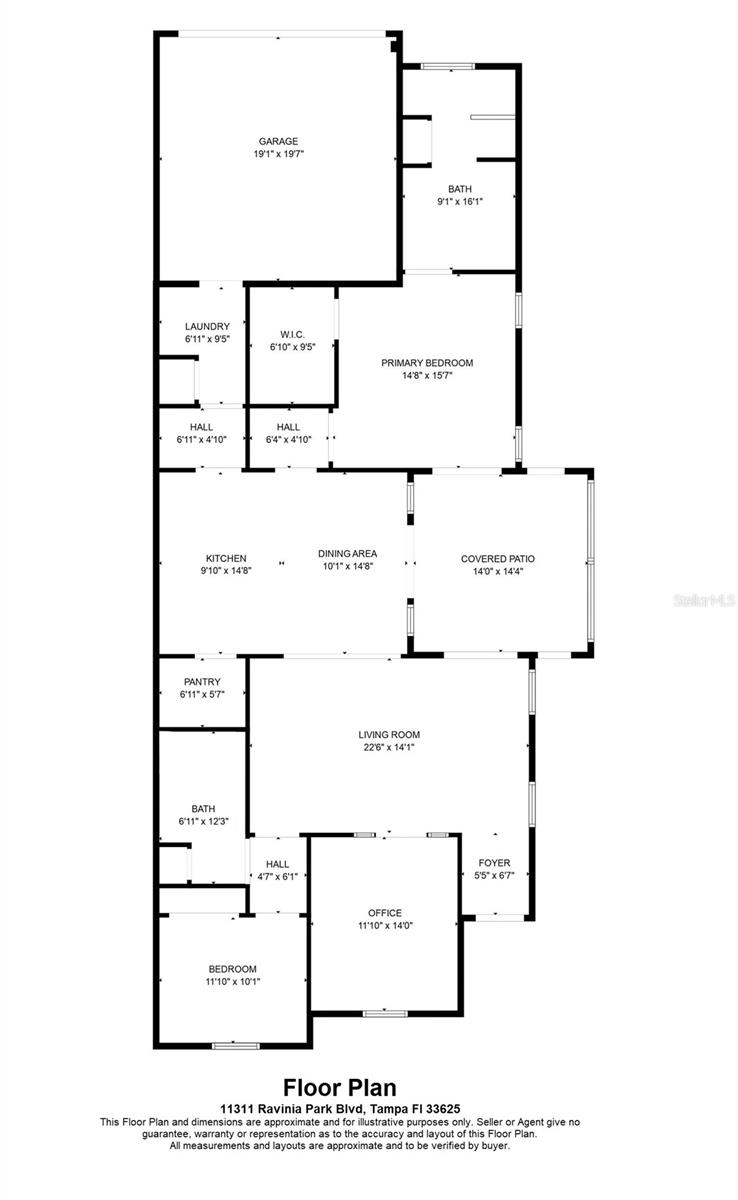 Floor Plan -11311 Ravinia Park Blvd, Tampa, FL 33625