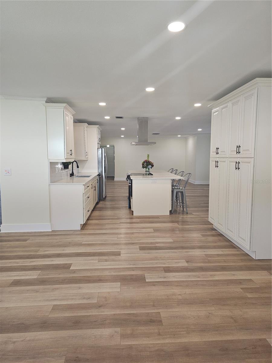 Open floor kitchen