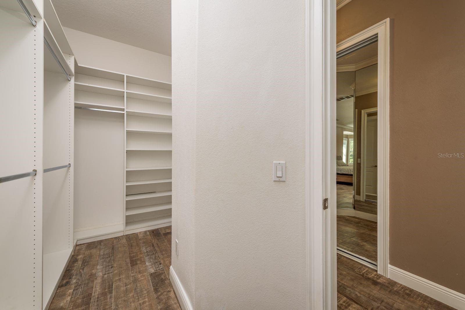 Huge walk-in closets!