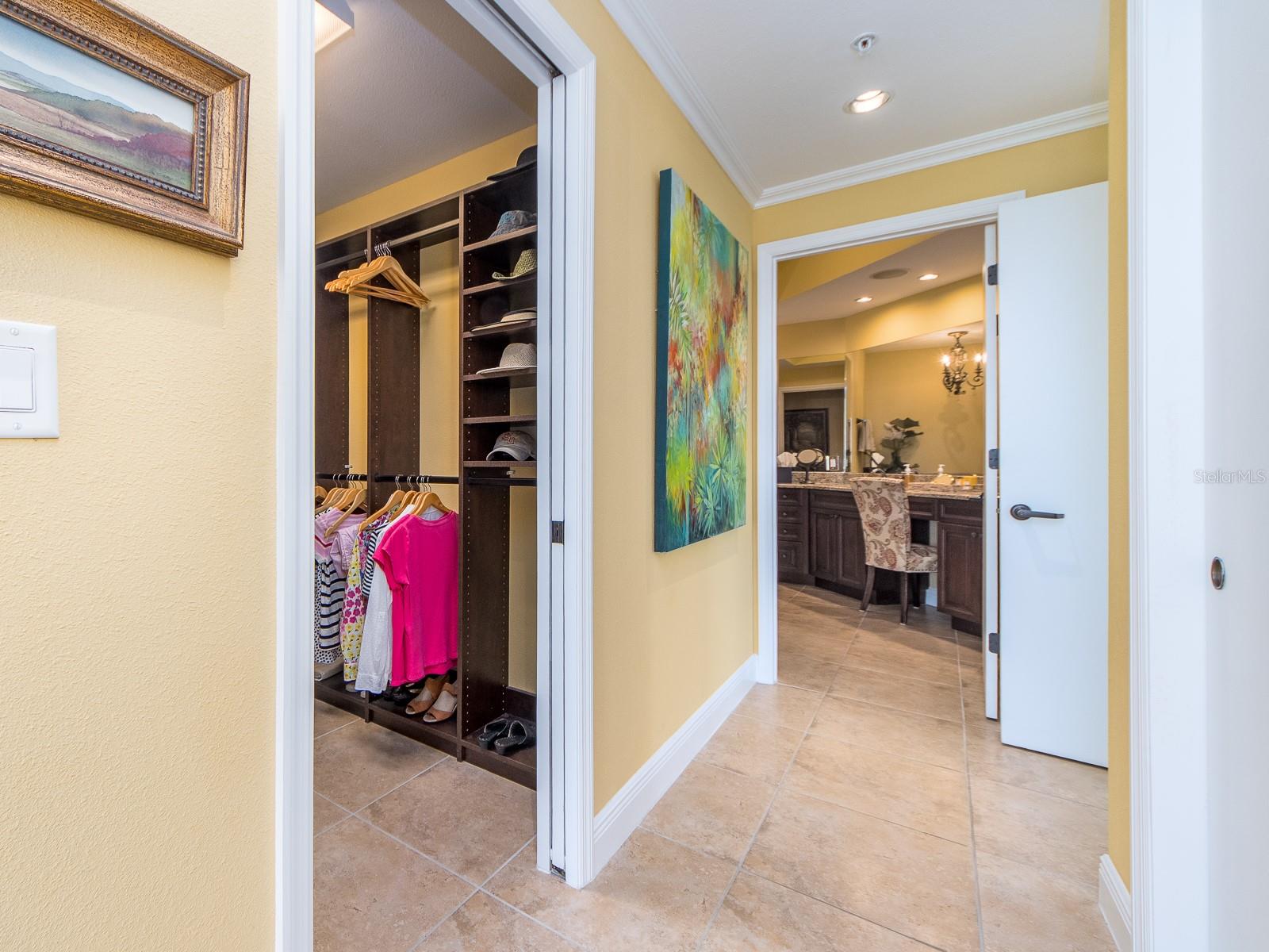 Walk in closet - 2nd closet on the right with built-ins