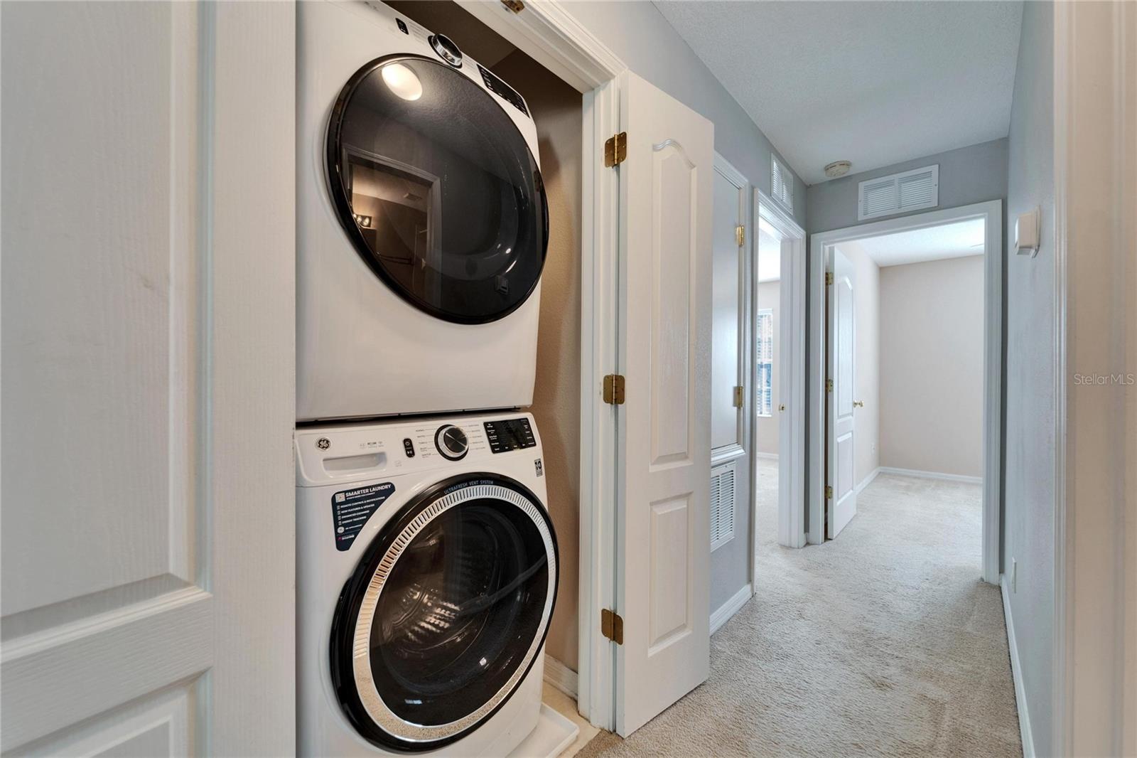 Upstairs Hallway Laundry Closet