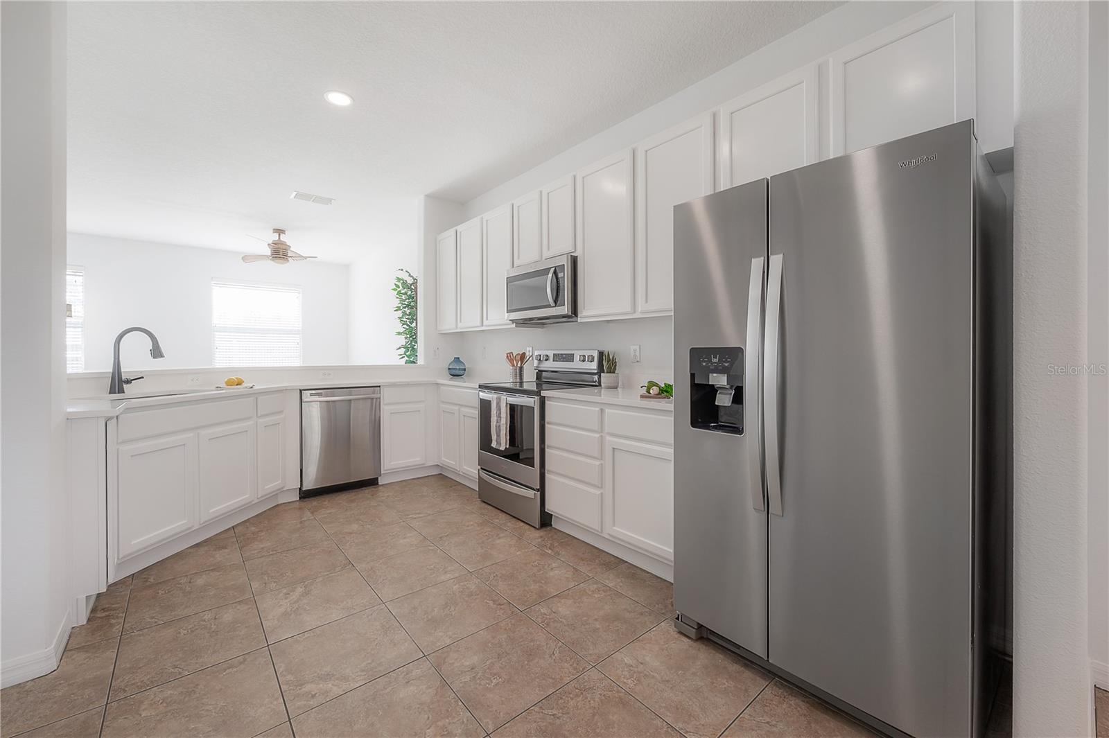 New Quartz Countertops, Stainless Steel Appliances