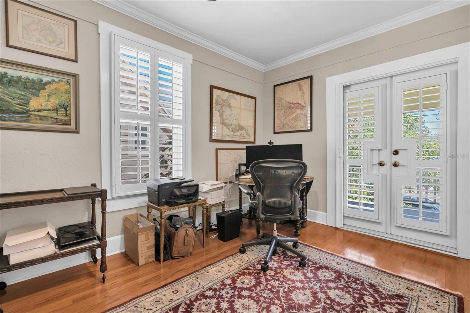 Bedroom 5 w/Balcony is a Nice Office Space