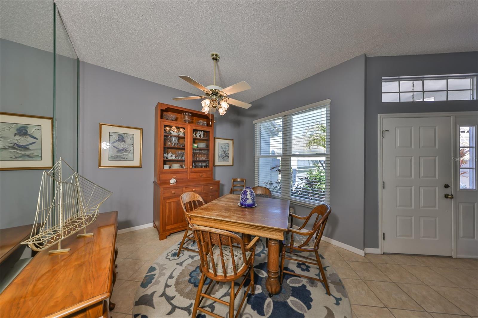 Dining area looking towards front door