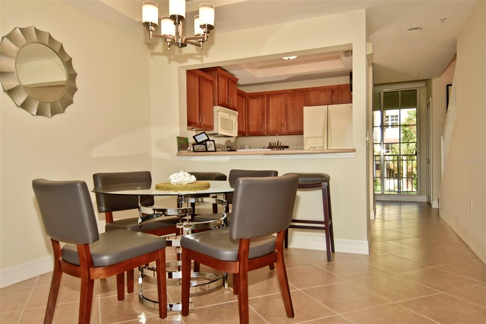 Dining Area, Breakfast Bar to Kitchen and Hall