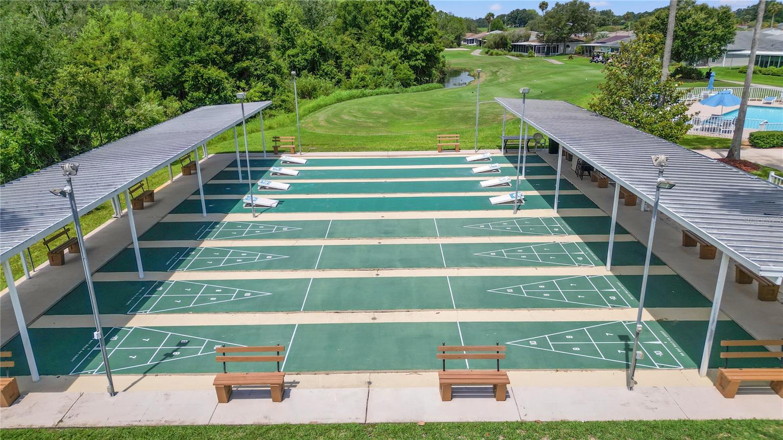 Shuffleboard courts