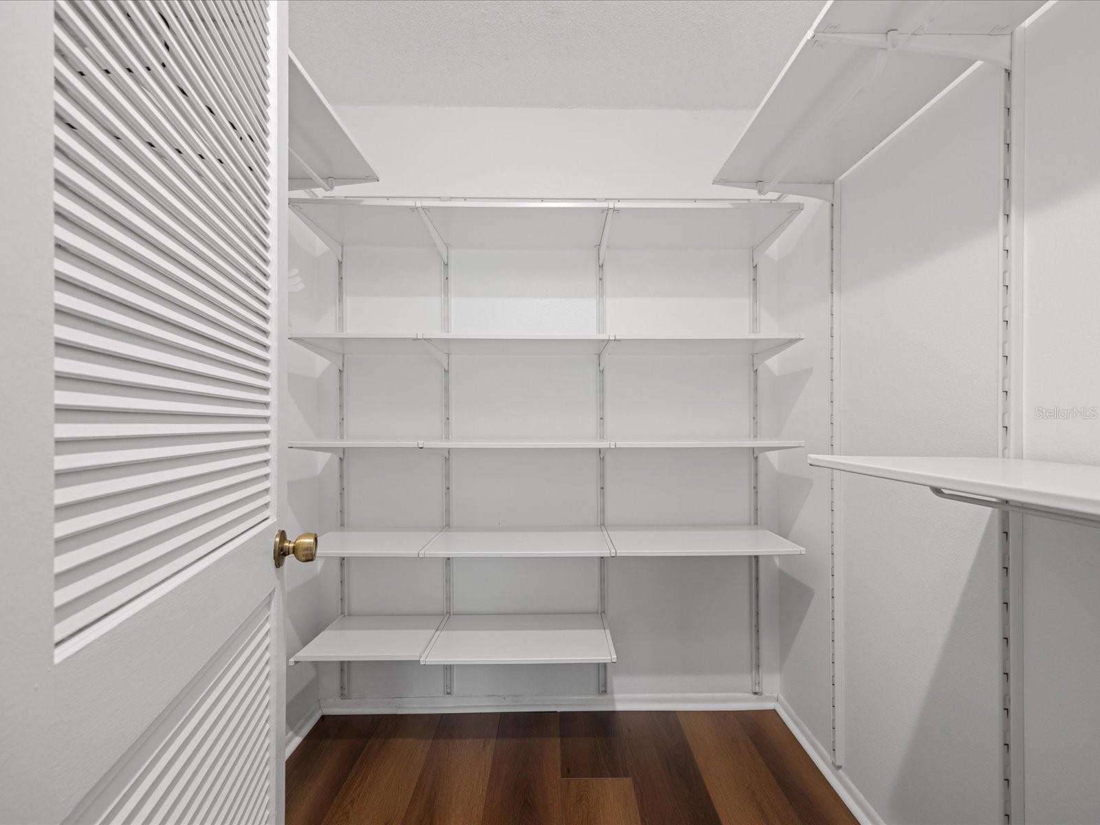 Large walk in closet