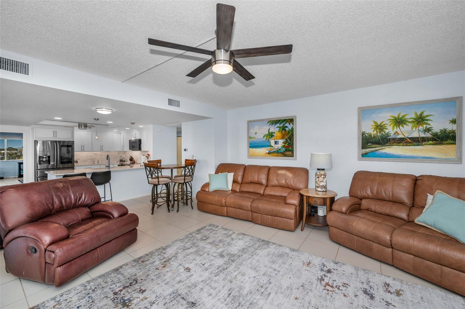 Open Floorplan includes the kitchen and into the living room.