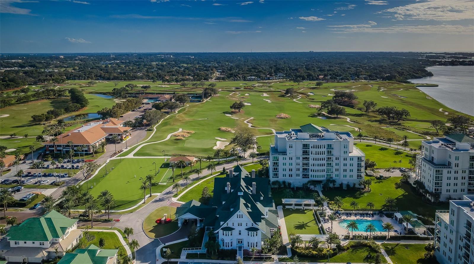 Looking south to Belleair over the golf course and the Belleview Inn.  This is truly paradise!