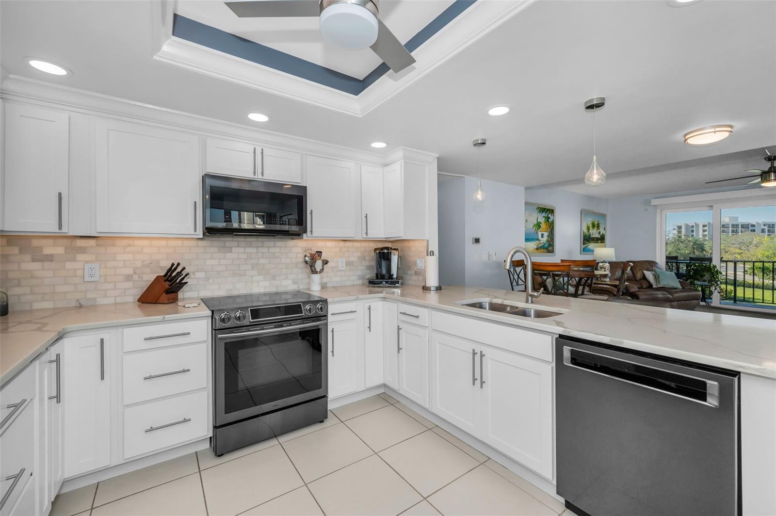 The gorgeous kitchen is open to the family room and is truly the heart of the home!