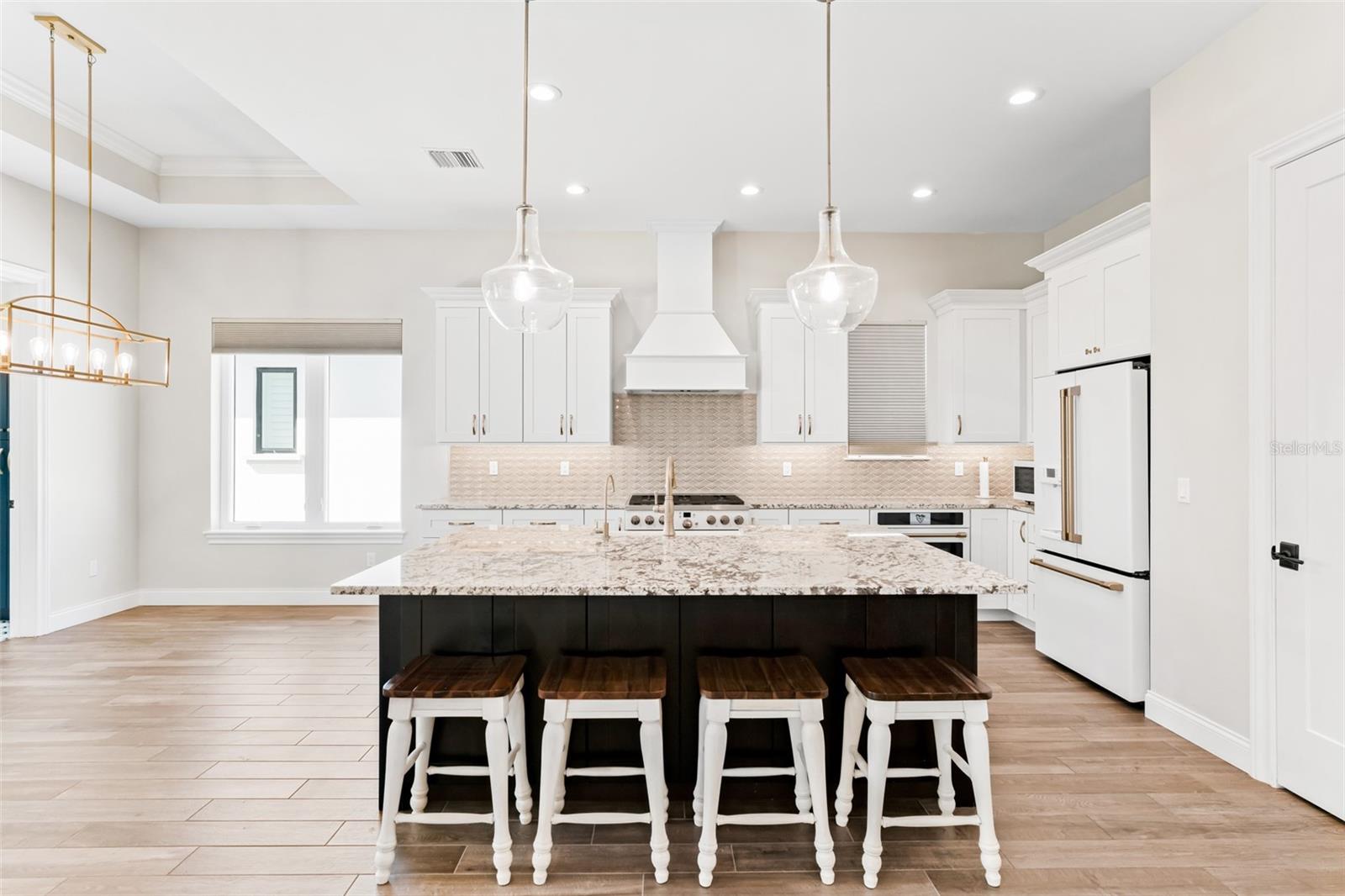 Beautiful kitchen with GE Cafe appliances