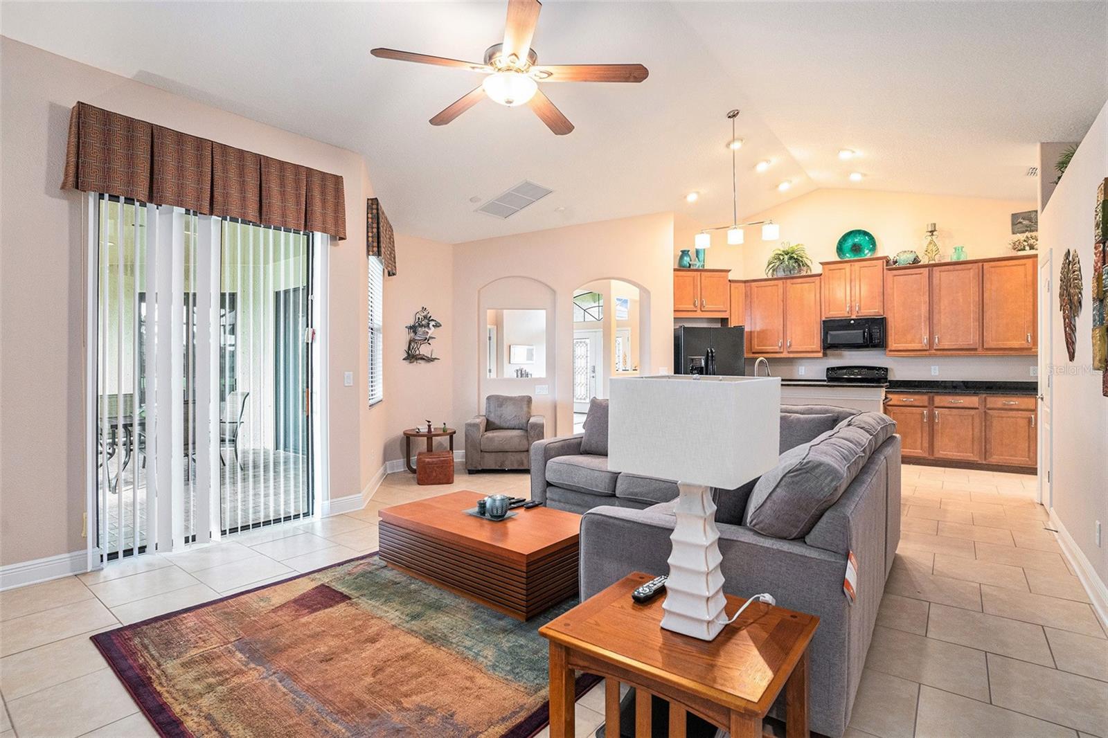 Family Room off of the Kitchen