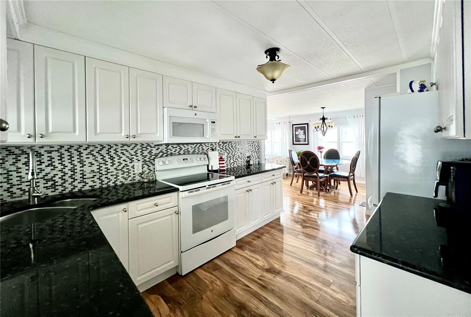 kitchen with granite countertops