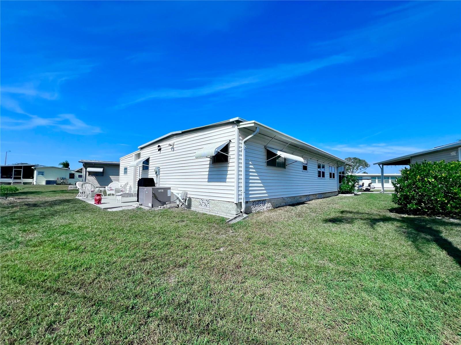 Southeast corner of home