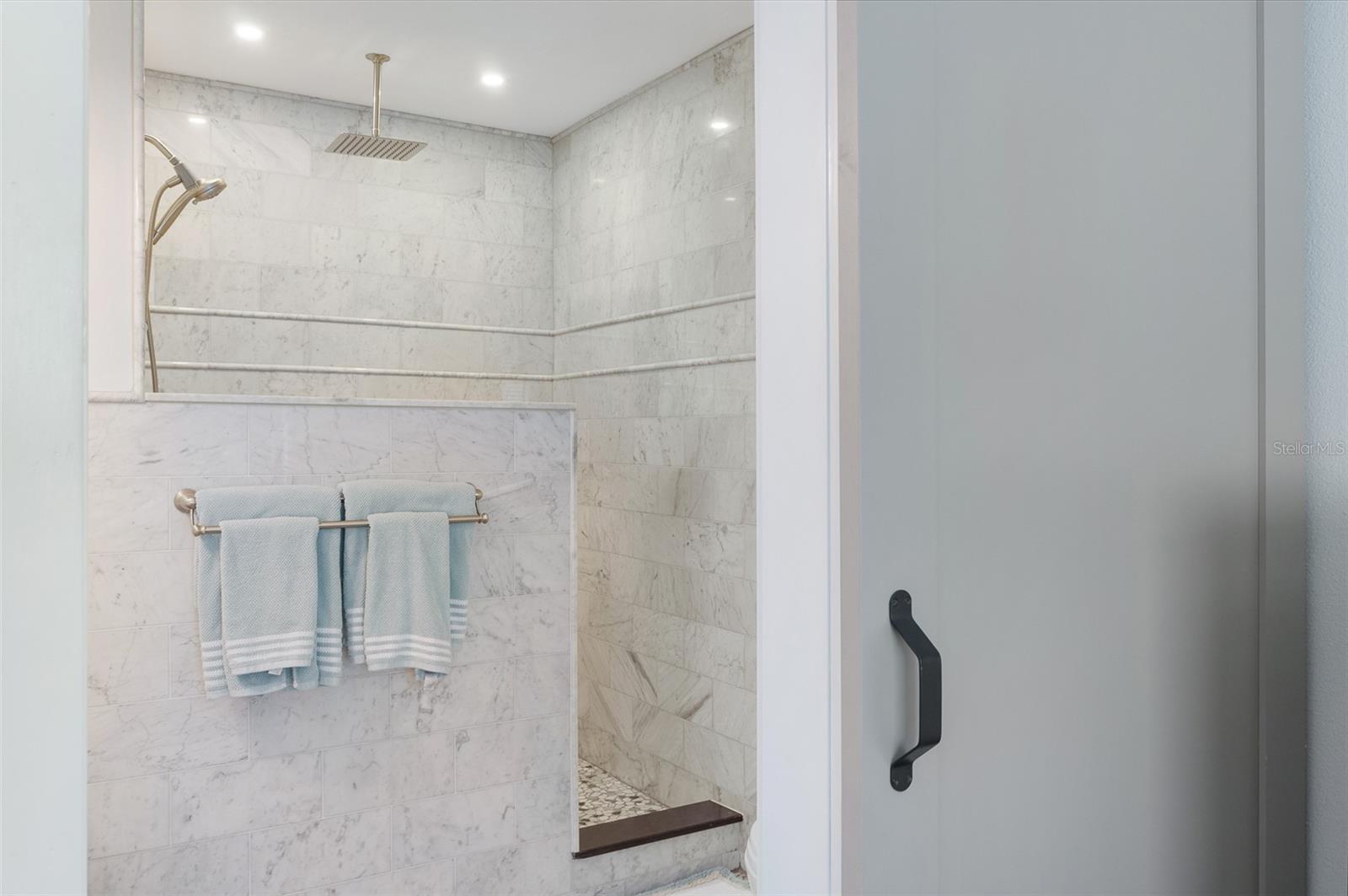 Completely Remodeled En Suite 2nd Bath with Imported Tile Walk in Shower