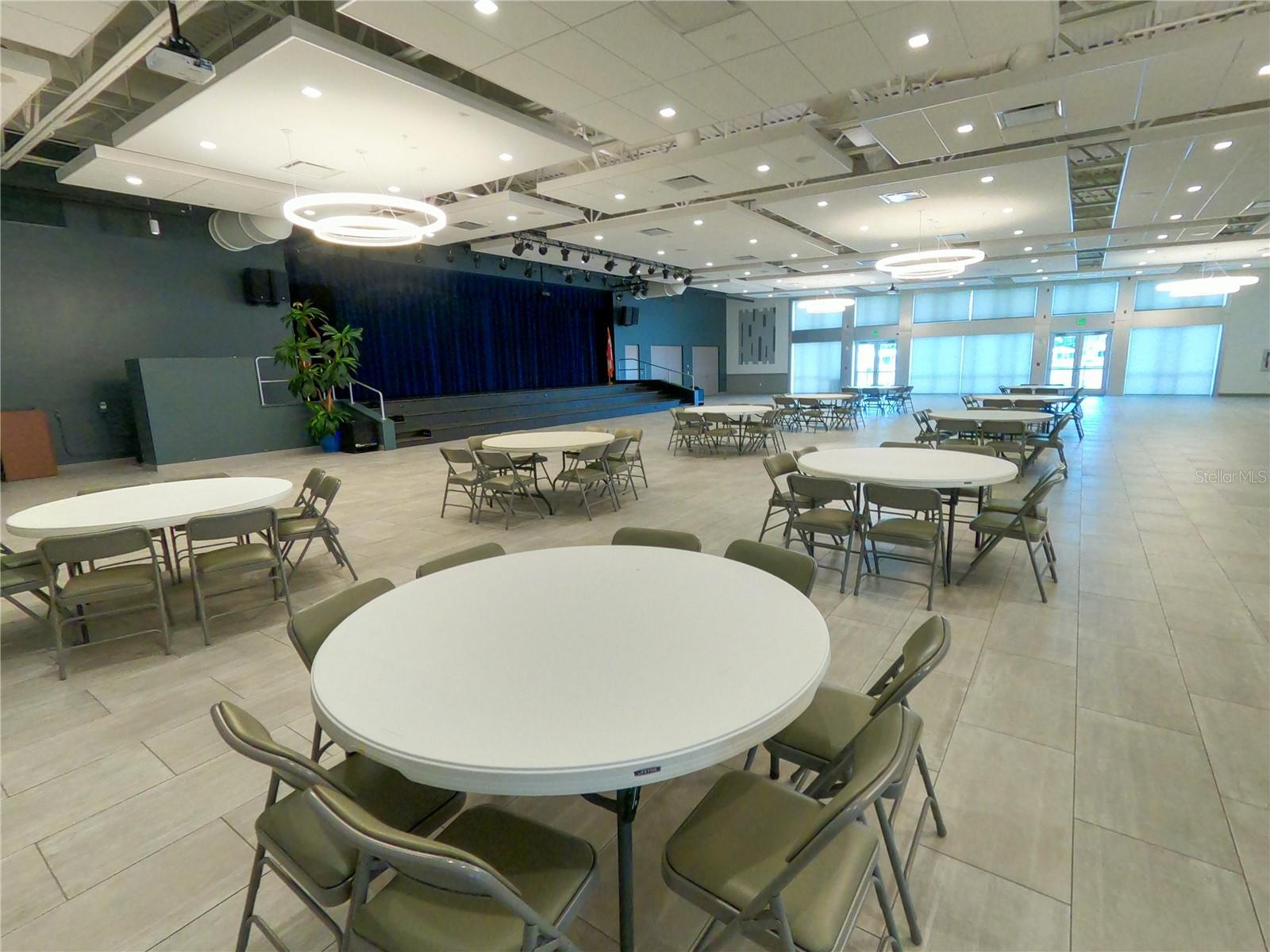 inside clubhouse hall