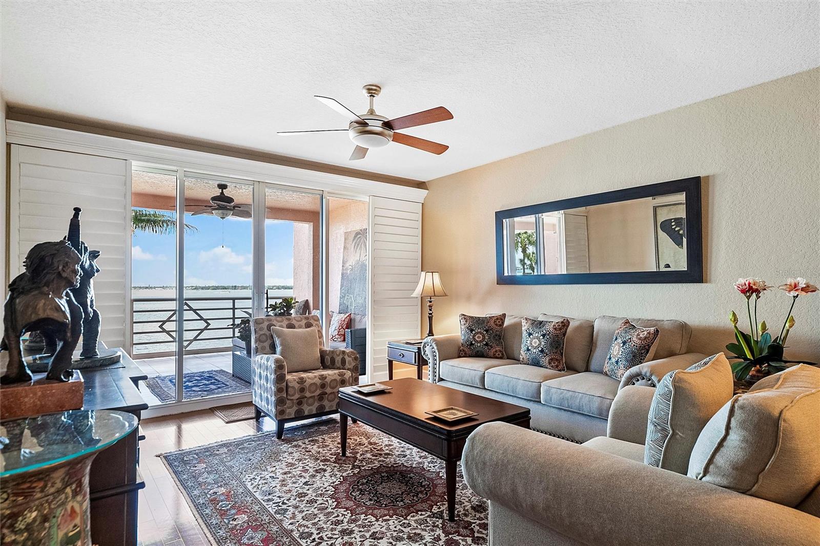 Formal living room overlooking the Bay