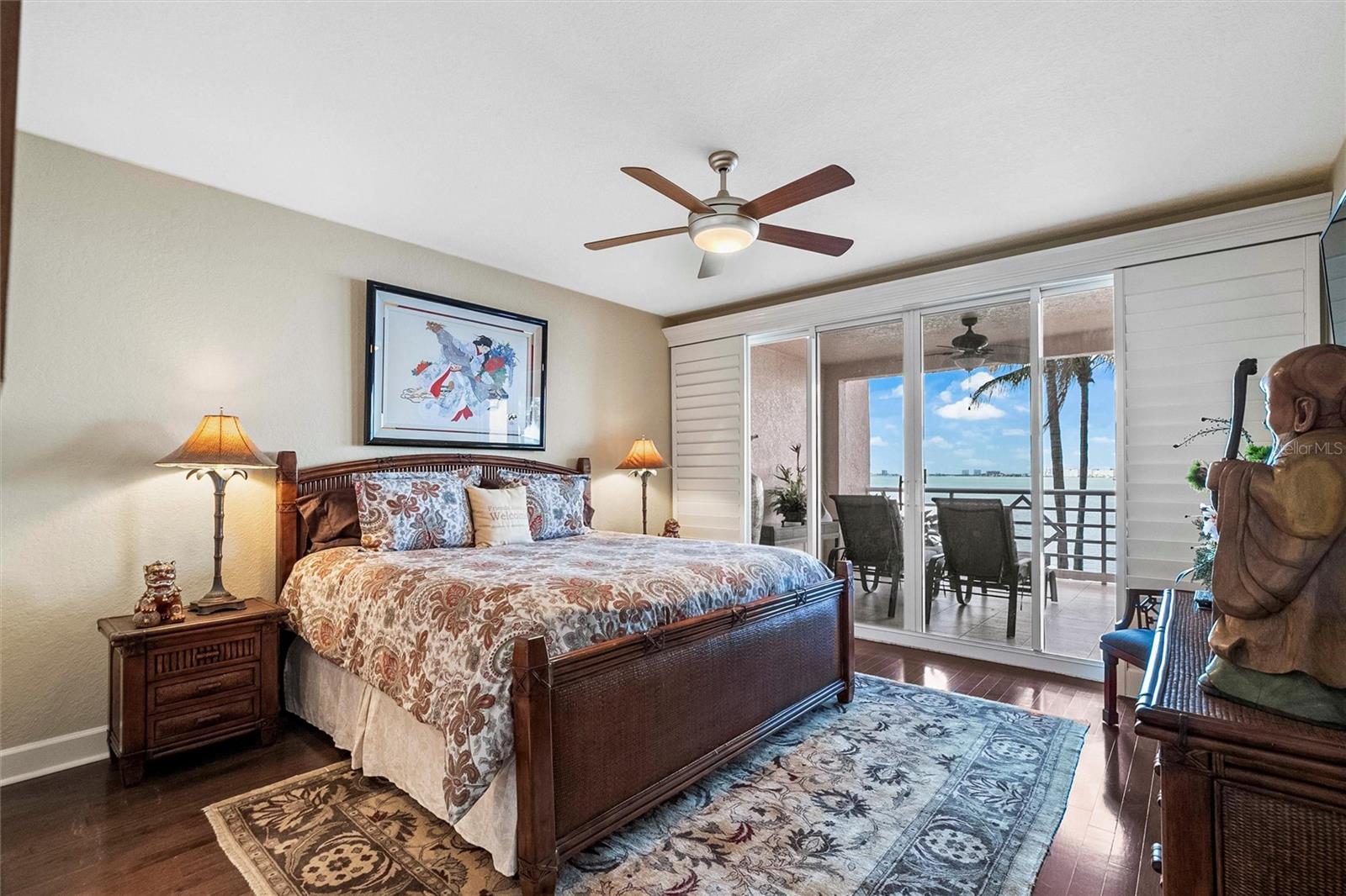 Master bedroom with access to the verandah