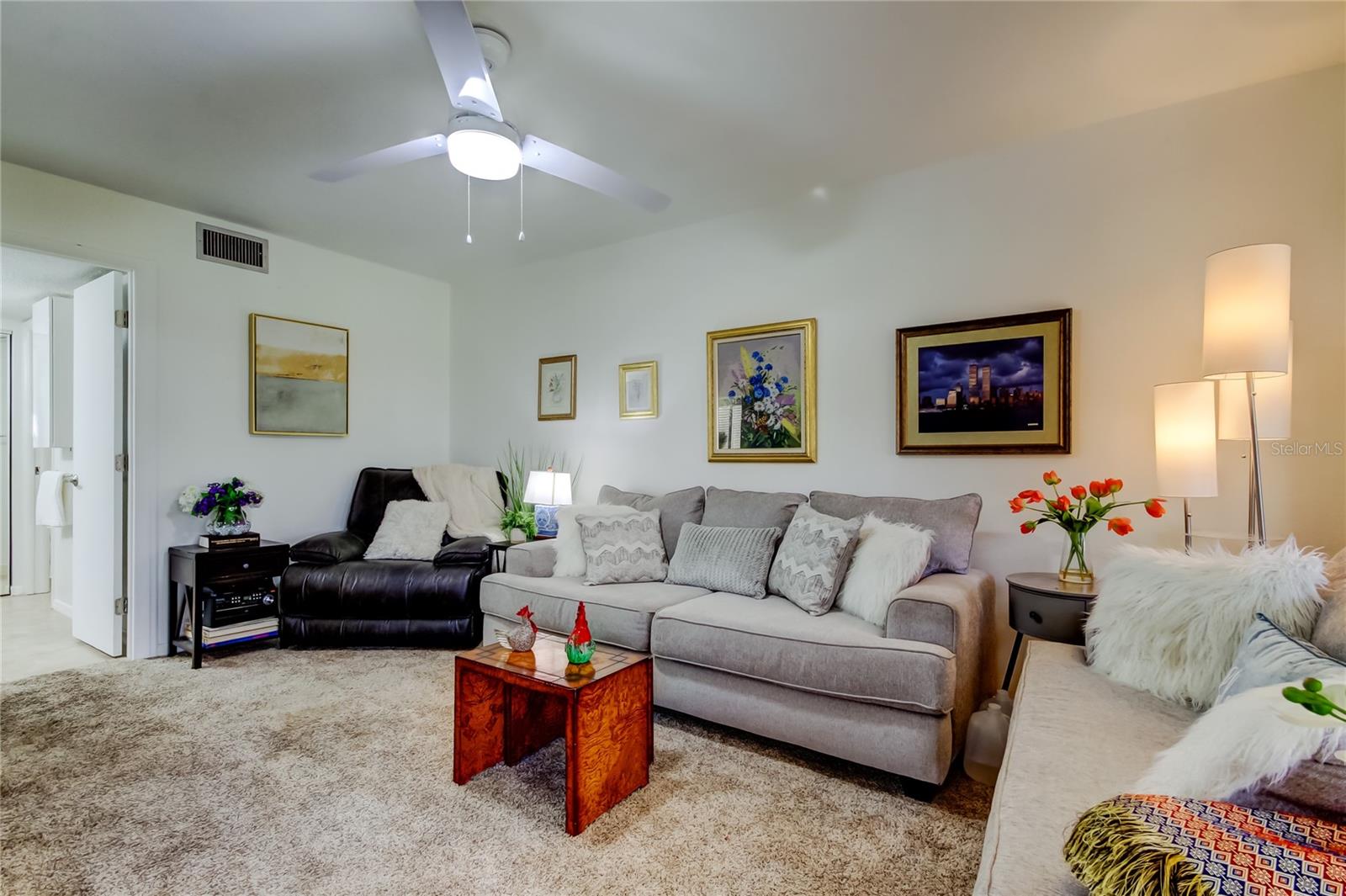 Master bedroom used as second living room