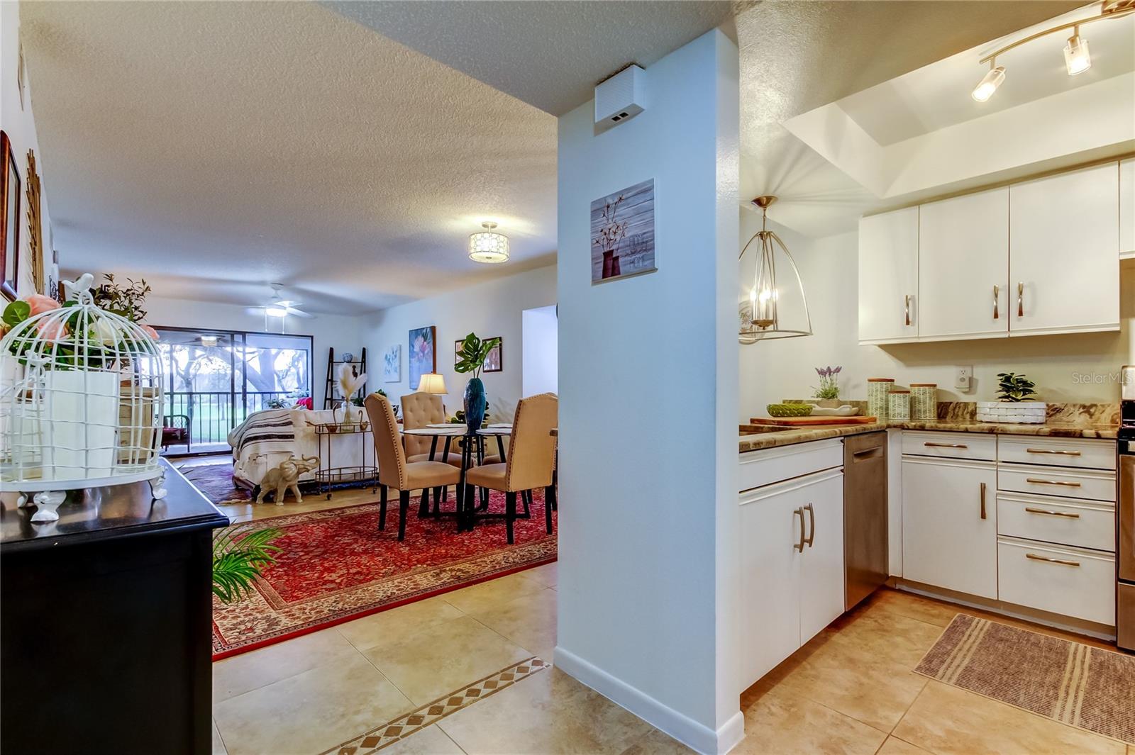 Kitchen and living room