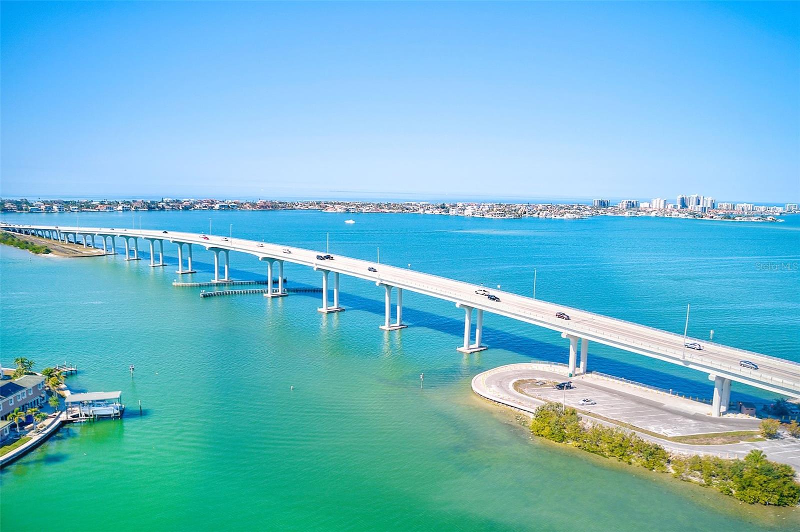 Belleair Bridge to the beach.