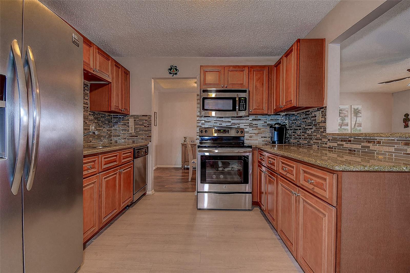 Updated Kitchen with breakfast bar