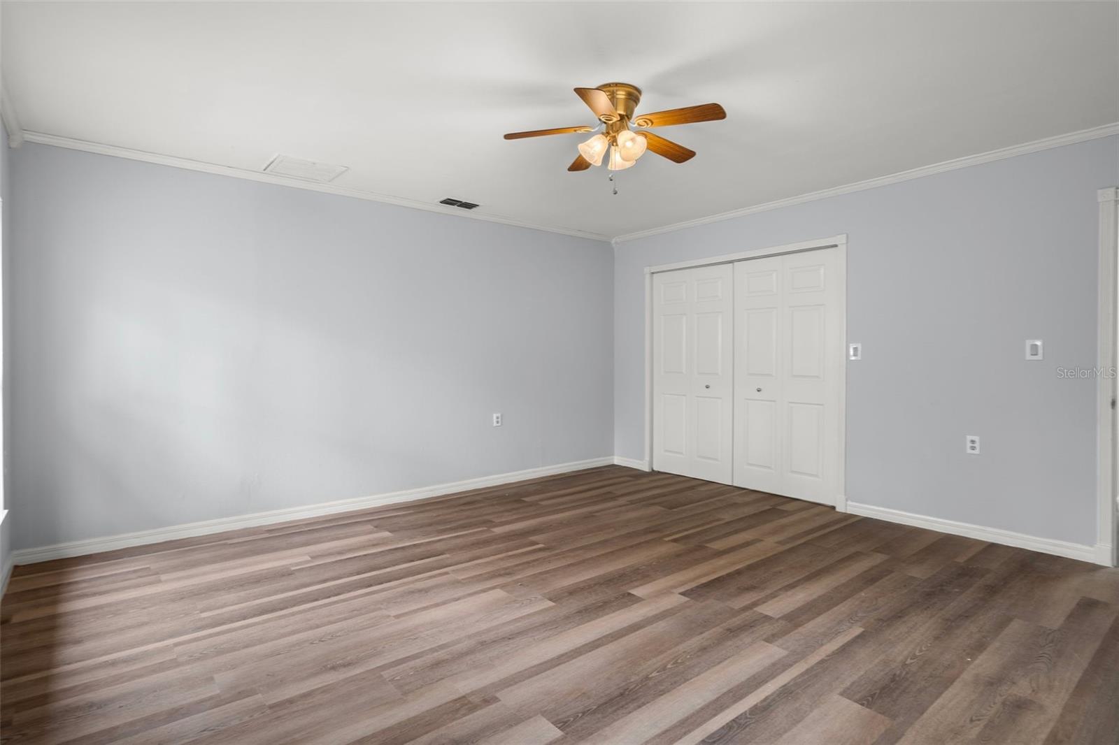 The Master Bedroom has a large closet