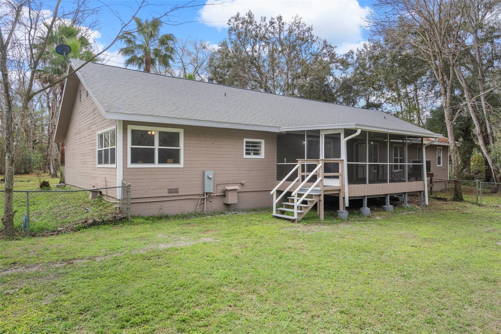 View of the back of the home