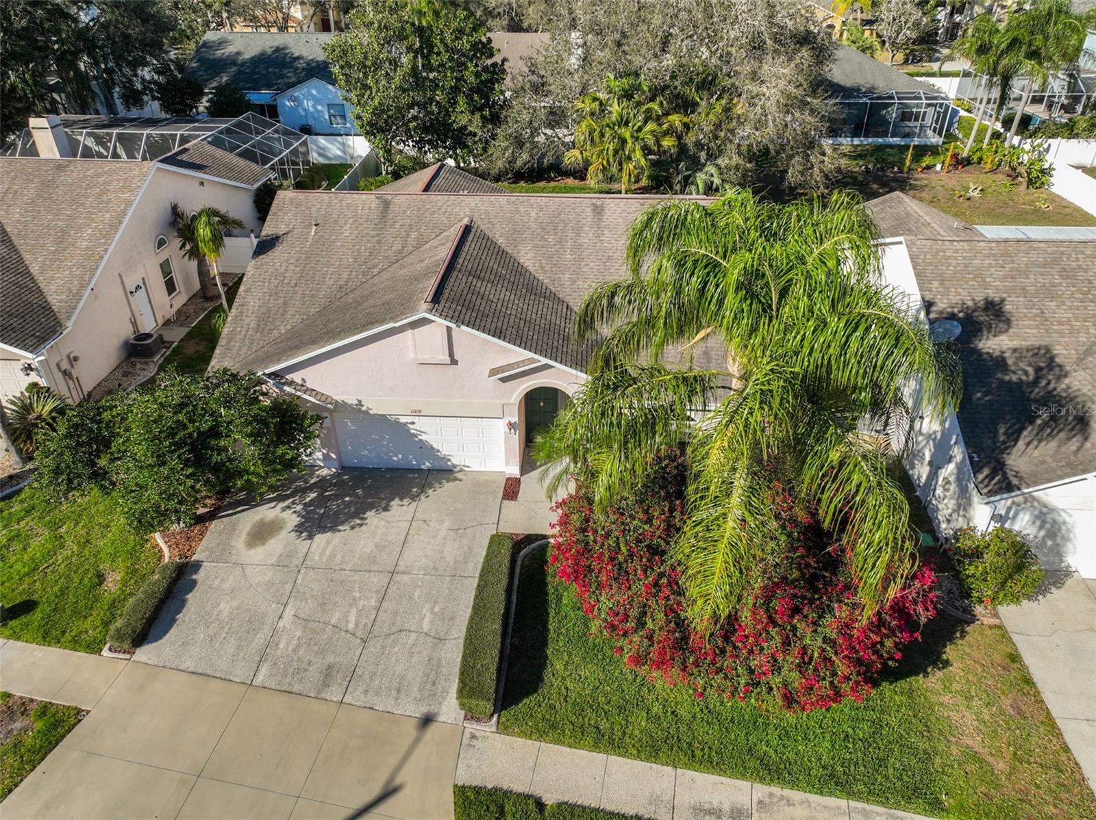 Aerial view of home