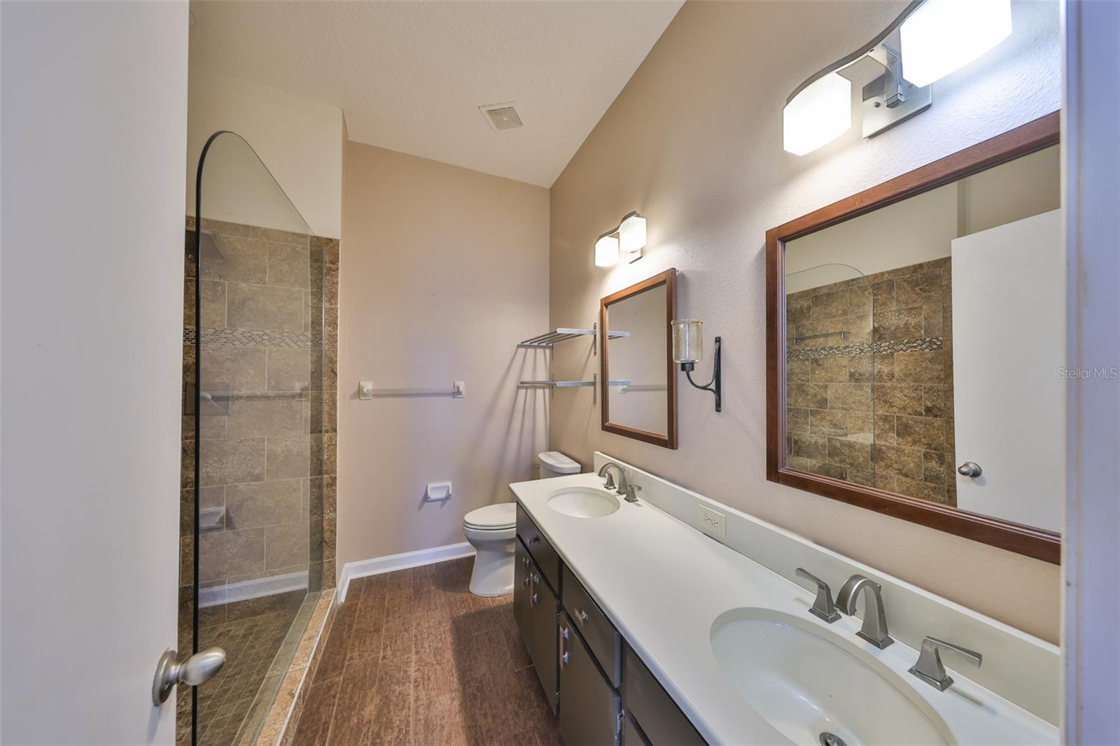 Primary bathroom with walk in shower