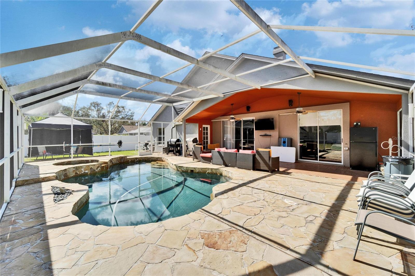 Pool deck and patio