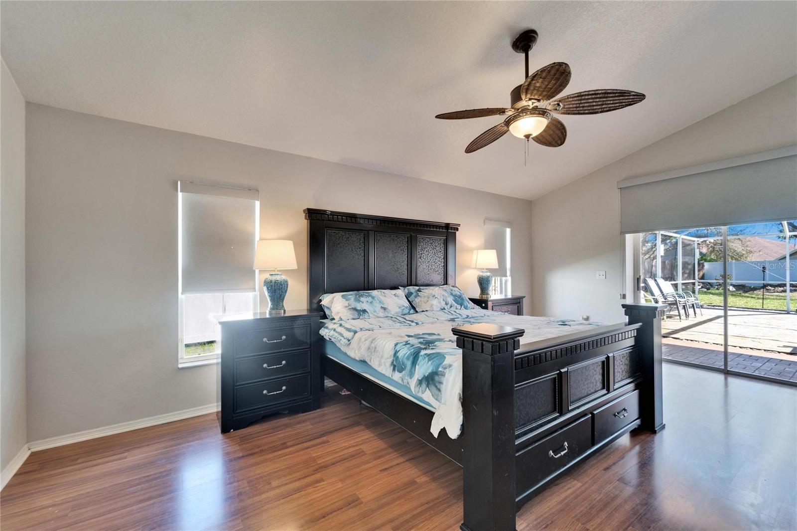 Primary Bedroom with sliding doors to Patio